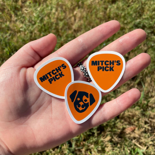 Mitch's Pick Guitar Pick Stickers | HSLOT